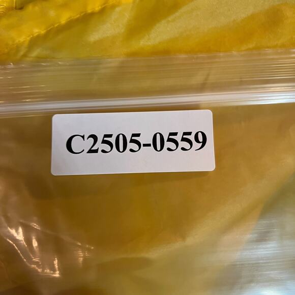 Gap Rain Gear Jacket Mens Medium Yellow Loud Vintage Pullover Pocket Stained - Picture 11 of 11